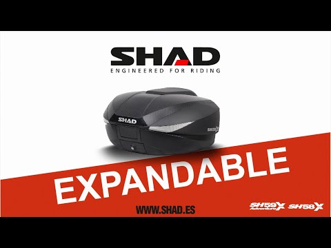 SHAD SH58X : Mala superior expansível em Carbono