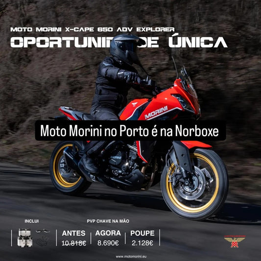 Moto Morini X-Cape 649 (Versão Gold com Malas) Campanha