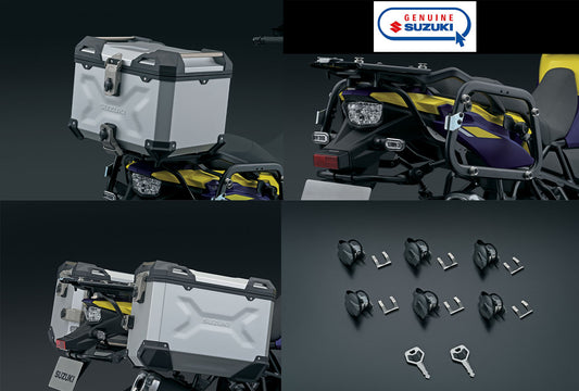 Suzuki : Kit de 3 Malas Aluminio Prata para V-Strom 1050 DE